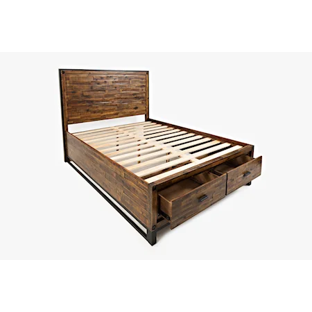 King Size Bed with 2 Storage Drawers